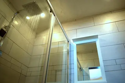 Ein Badezimmer in der Unterkunft Haus Susanne