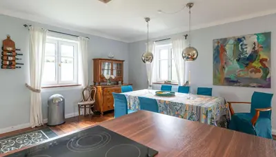 Ein Sitzbereich in der Unterkunft Bergvilla Oberon - Your Austrian Home