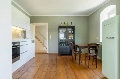 Küche/Küchenzeile in der Unterkunft Braumeisterhaus Schloss Eggenberg