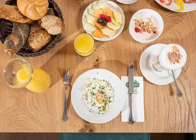 Essen im Hotel oder in der Nähe