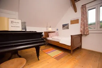 Ein Bett oder Betten in einem Zimmer der Unterkunft Ferienhaus Kopriwa