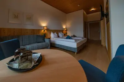 Ein Bett oder Betten in einem Zimmer der Unterkunft Haus Weyregg - Pension