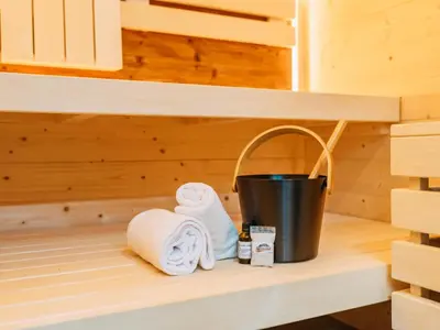 Ein Bett oder Betten in einem Zimmer der Unterkunft Chalet Thor
