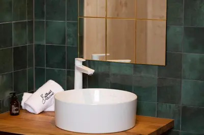Ein Badezimmer in der Unterkunft Balthasar Volcano Apartments - Adults only