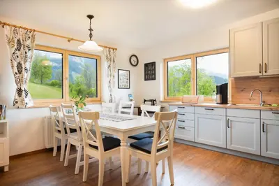 Küche/Küchenzeile in der Unterkunft Appartement Sonnenheim