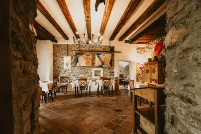 Ein Restaurant oder anderes Speiselokal in der Unterkunft Hotel Steffner-Wallner