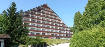 Das Gebäude in dem sich die Ferienwohnung befindet