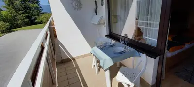Ein Balkon oder eine Terrasse in der Unterkunft Apartment Kleine Auszeit