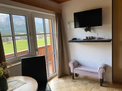 TV/Unterhaltungsangebot in der Unterkunft Egglmeiers Doppelzimmer