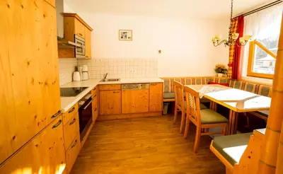 Küche/Küchenzeile in der Unterkunft Flachauer Bergkristall