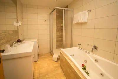 Ein Badezimmer in der Unterkunft Flachauer Bergkristall
