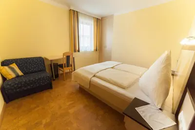 Ein Sitzbereich in der Unterkunft Appartements Höller