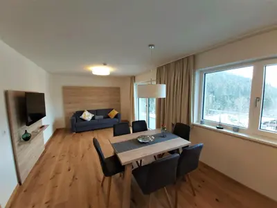 Ein Bett oder Betten in einem Zimmer der Unterkunft Gleiming apartments