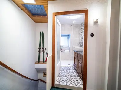 Ein Badezimmer in der Unterkunft Katzerhaus Ebensee