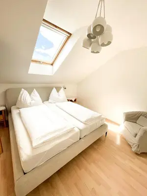 Ein Bett oder Betten in einem Zimmer der Unterkunft Im Ramsen - Familie Baier