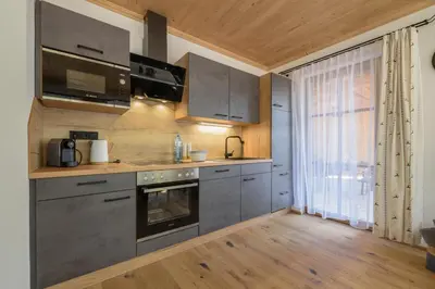 Küche/Küchenzeile in der Unterkunft Chalet Seeklause