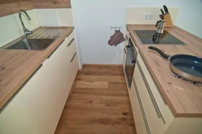 Küche/Küchenzeile in der Unterkunft Appartement Grimminggarten