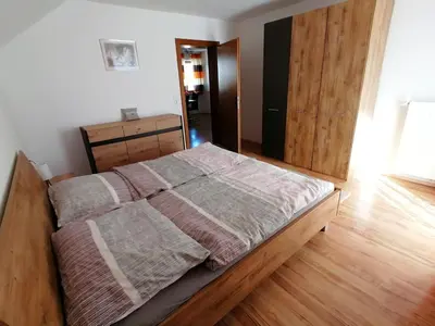 Ein Bett oder Betten in einem Zimmer der Unterkunft Apartment Bauer