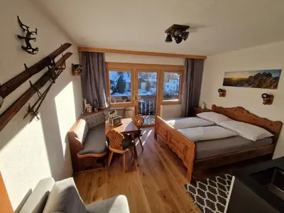 Ein Bett oder Betten in einem Zimmer der Unterkunft Bergidyll Ramsau Top7