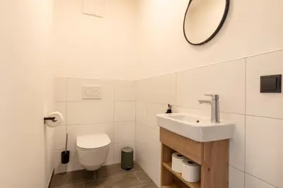 Ein Badezimmer in der Unterkunft LISAL Appartements