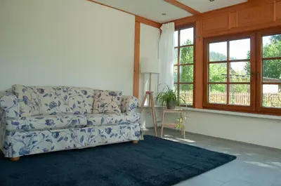 Ein Sitzbereich in der Unterkunft Ferienwohnung Stefanie