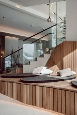 Ein Sitzbereich in der Unterkunft JoAnn suites & apart