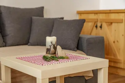 Ein Sitzbereich in der Unterkunft Mitterwallnerhof
