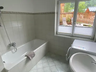 Ein Badezimmer in der Unterkunft Ferienwohnung Laimer, Radau 37