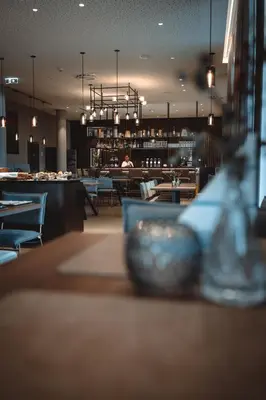 Ein Sitzbereich in der Unterkunft Hotel Das Zeit