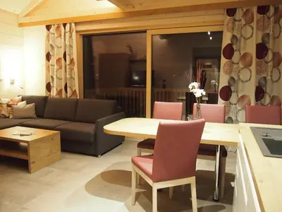 Ein Sitzbereich in der Unterkunft Appartementhaus Resch