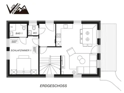 Grundriss der Unterkunft Vita Montagna