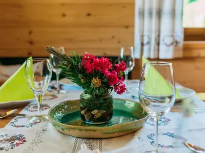 Getränke in der Unterkunft Hoellerhof Luxe