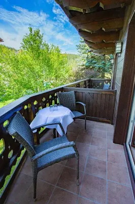 Ein Balkon oder eine Terrasse in der Unterkunft Soldanella 1 by Alpenidyll Apartments