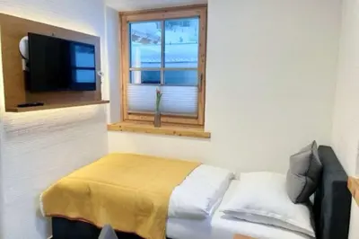 Ein Bett oder Betten in einem Zimmer der Unterkunft Ferienhaus Mandlberggut