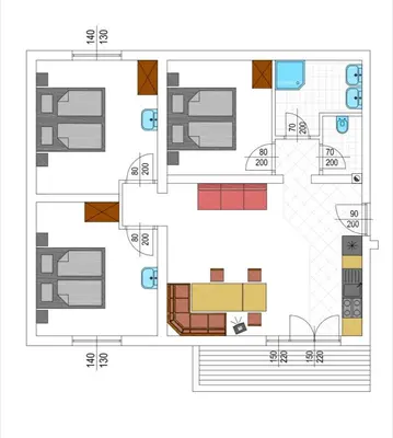 Grundriss der Unterkunft Haus Plattenkar