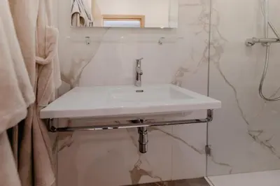 Ein Badezimmer in der Unterkunft Polreich Bed&Breakfast