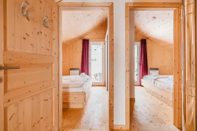 Ein Bett oder Betten in einem Zimmer der Unterkunft Chalet Prinz