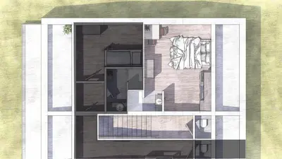 Grundriss der Unterkunft Ferienhof Leopold in der Grub