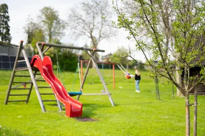 Ein Kinderspielbereich in der Unterkunft Ferienhof Leopold in der Grub