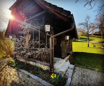 Ein Garten an der Unterkunft Ferienhof Leopold in der Grub