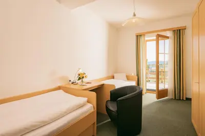 Ein Bett oder Betten in einem Zimmer der Unterkunft Appartementhaus Samson Fanningberg