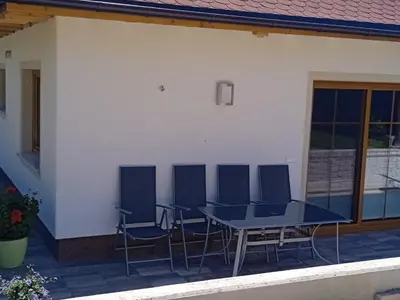 Ein Balkon oder eine Terrasse in der Unterkunft Pernerhof