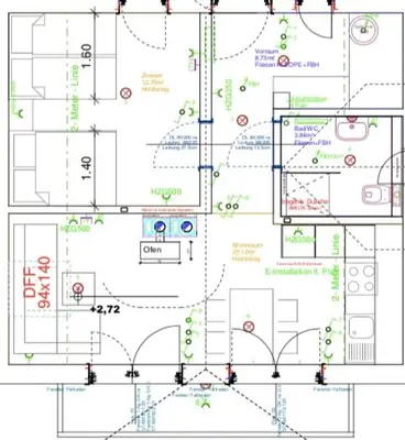 Grundriss der Unterkunft Talhuette App.1 Lachtal 542