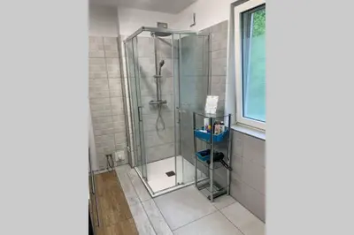 Ein Badezimmer in der Unterkunft Unterkunft mit Aussicht in Bad Ischl