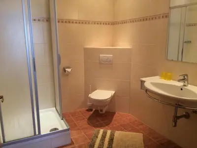Ein Badezimmer in der Unterkunft Gasthof Knappenwirt