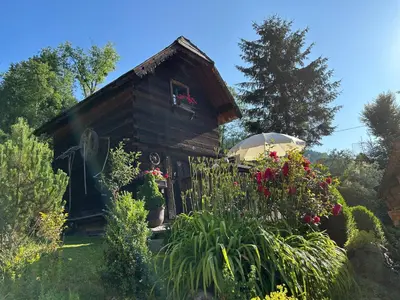 Ein Garten an der Unterkunft Wohnstudio in umgebauter Scheune