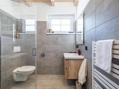 Ein Badezimmer in der Unterkunft Chalet Hirschblick