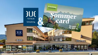 Ein Zertifikat, Auszeichnung, Logo oder anderes Dokument, das in der Unterkunft TUI BLUE Schladming ausgestellt ist