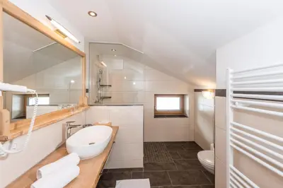 Ein Badezimmer in der Unterkunft Kirchgassers Landhäusl