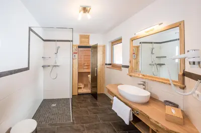 Ein Badezimmer in der Unterkunft Kirchgassers Landhäusl